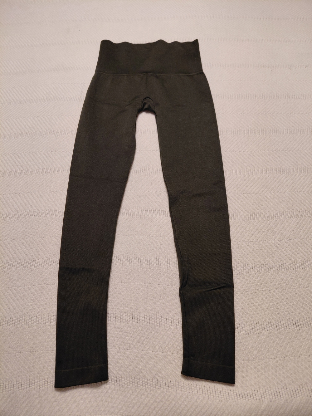 Breezies Olive Green Ribbed Waistband Leggings